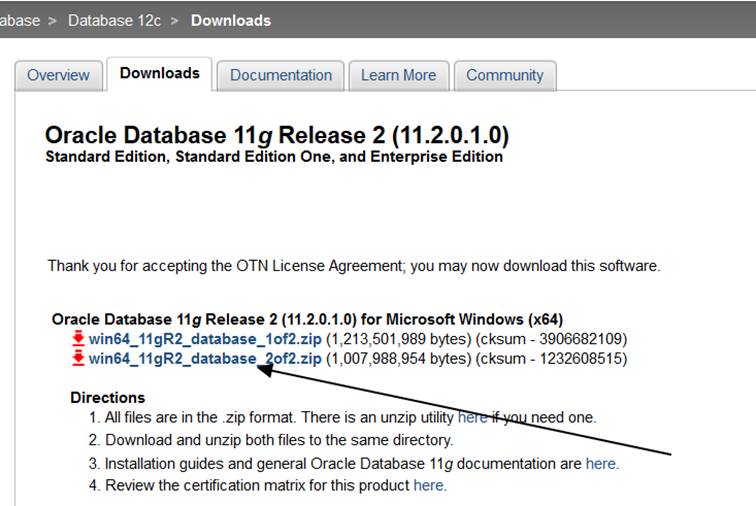 Download And Installing Oracle 11g Database Oracle Obiee